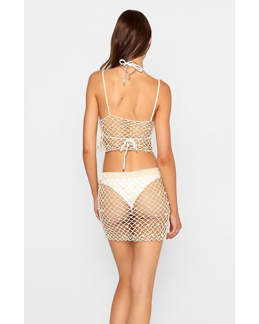Beach Bunny Swimwear White Bianca Mini Skirt