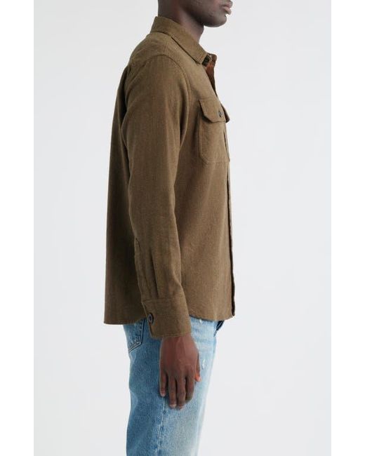 Pendleton Brown Burnside Solid Flannel Button-Up Shirt for men