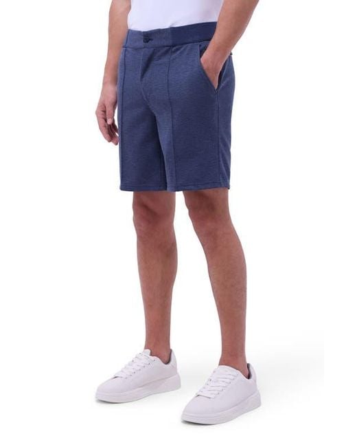 Bugatchi Blue Soft Touch Knit Pintuck Pants for men