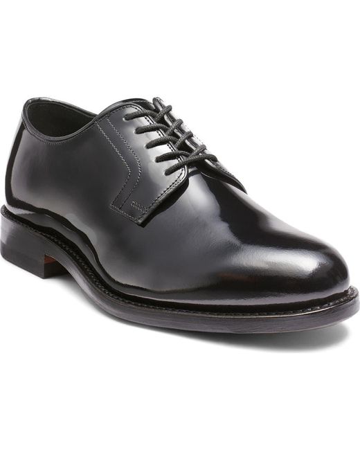 G.H.BASS Black Monogram Derby for men