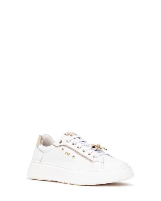 Nero Giardini White Gems Platform Sneaker