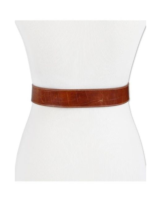 Sam Edelman Brown Rounded Buckle Belt