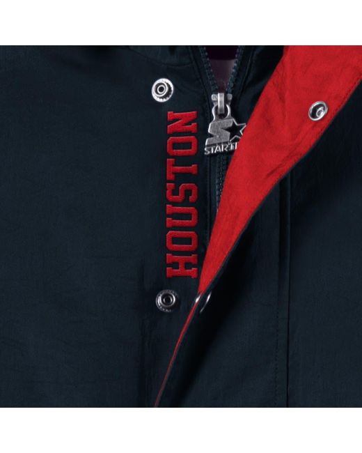 Starter Houston Astros Impact Hoodie Half-zip Jacket At Nordstrom