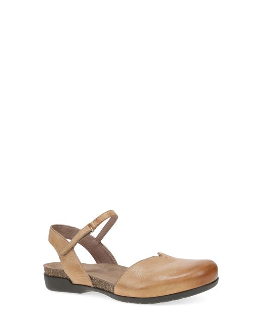 Dansko White Rowan Flat