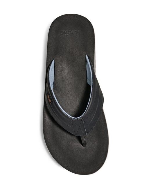 Sanuk Black Tiderush Flip Flop for men