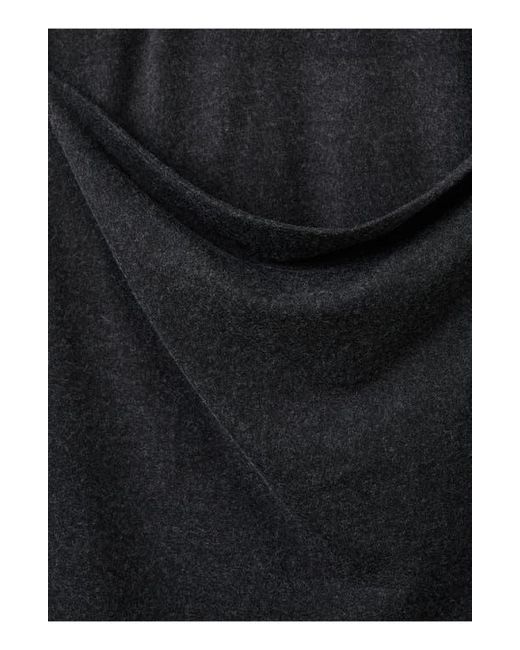Mango Blue Combine Drape Top