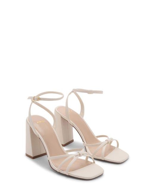 Mango Natural Ankle Strap Sandal
