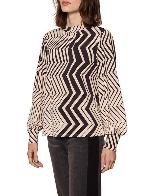 Sanctuary Multicolor Mixed Print Top