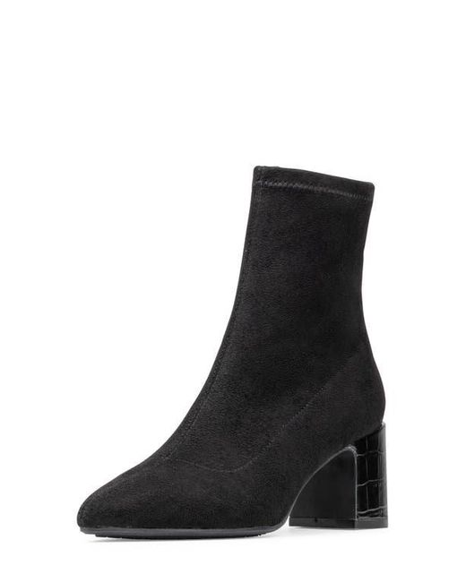 Donald J Pliner Black Tomos Block Heel Bootie