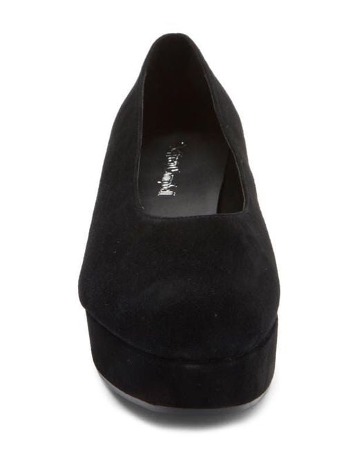 Jeffrey Campbell Black Chapters Almond Toe Platform Pump