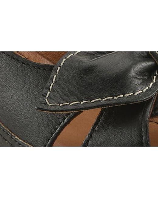 Spring Step Black Chassidy Wedge Sandal