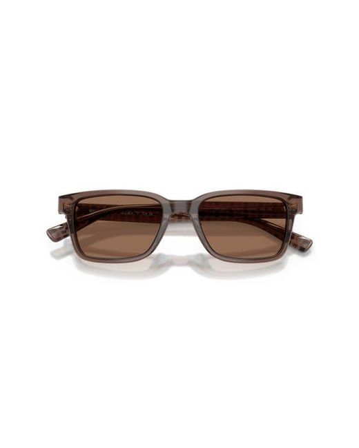 Brooks Brothers Brown 53Mm Rectangular Sunglasses for men