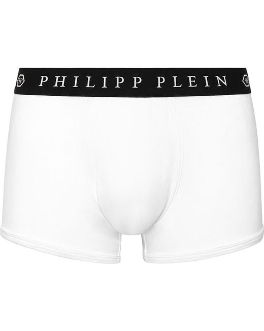 Philipp Plein White Boxer Tm for men