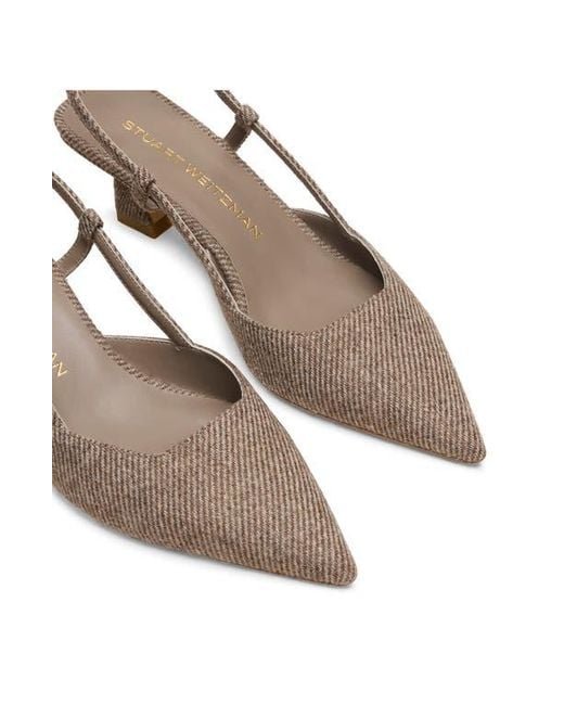Stuart Weitzman Gray Vinnie 50 Slingback Pump