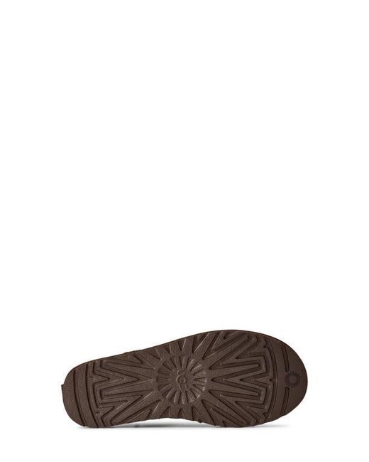 Ugg Brown Classic Micro Genuine Shearling Lined Slip-On