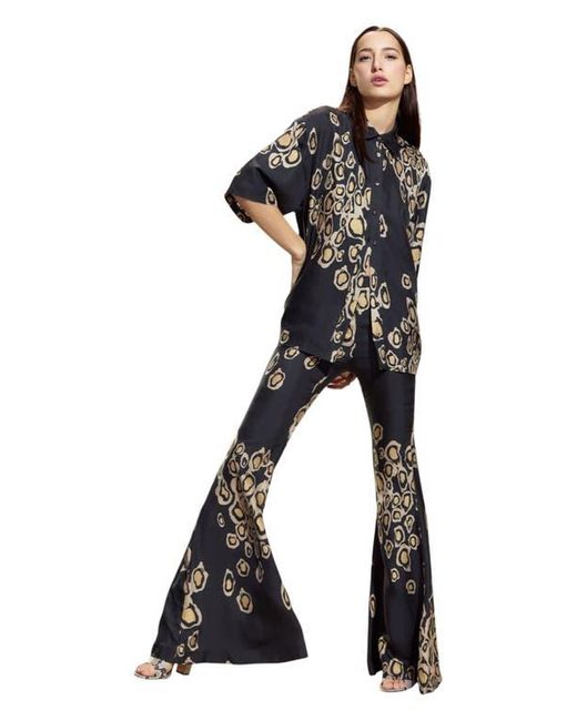 Cynthia Rowley Black Amalfi Flare Pant