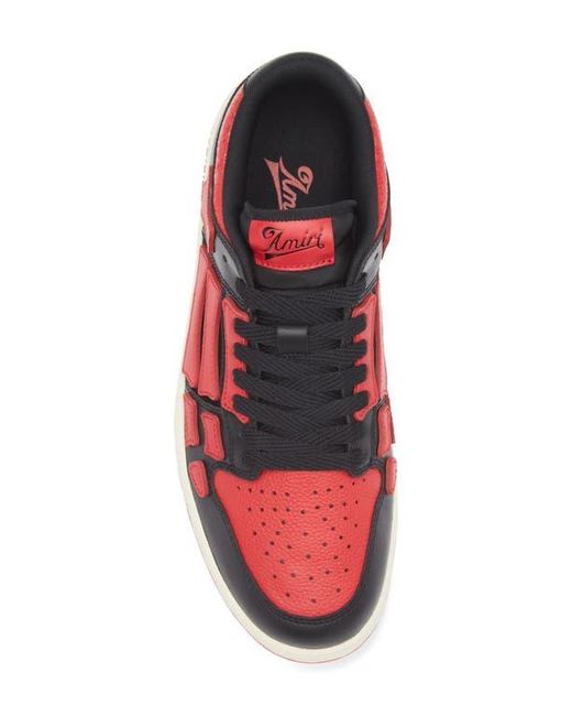Amiri Red Skeleton Low Top Sneaker for men