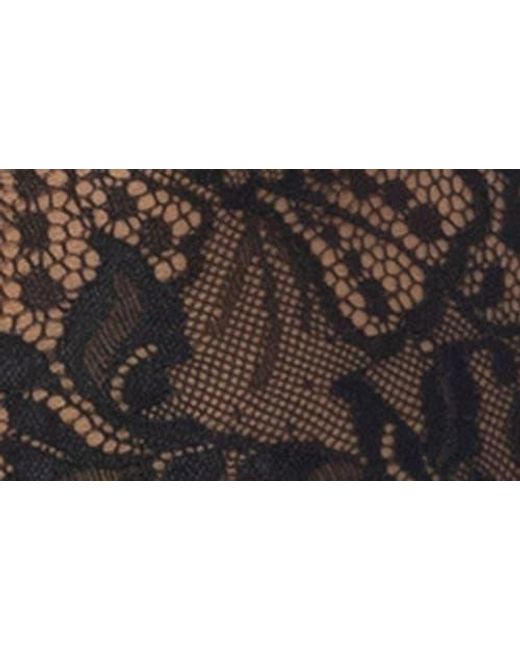 Oh La La Cheri Black Lauren Open Back Lace Chemise