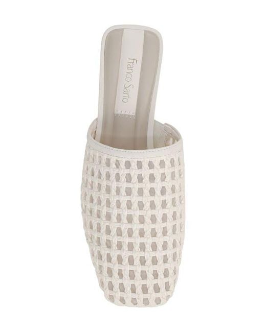Franco Sarto White Toba Mule