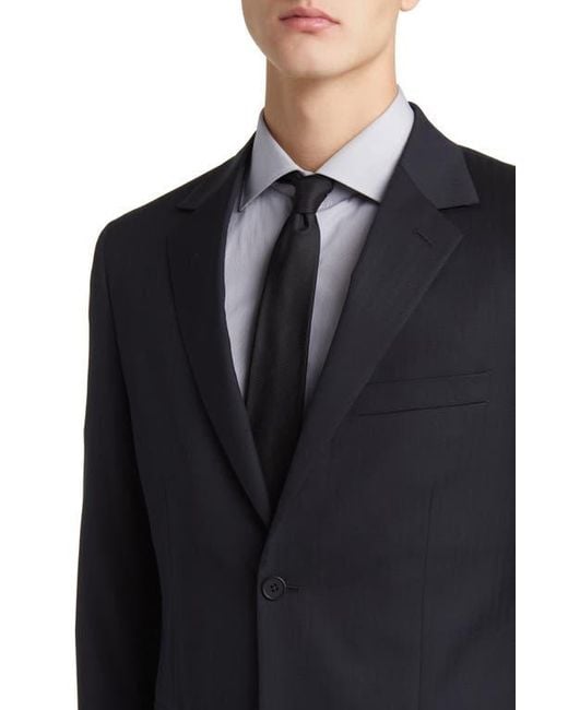 Daniel Hechter Black Norris Solid Wool Suit for men