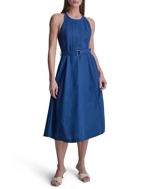 staud blue floral dress Wells Dress - Periwinkle Sketchbook Floral