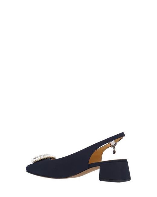 J. Reneé Blue Eudora Embellished Slingback Pump