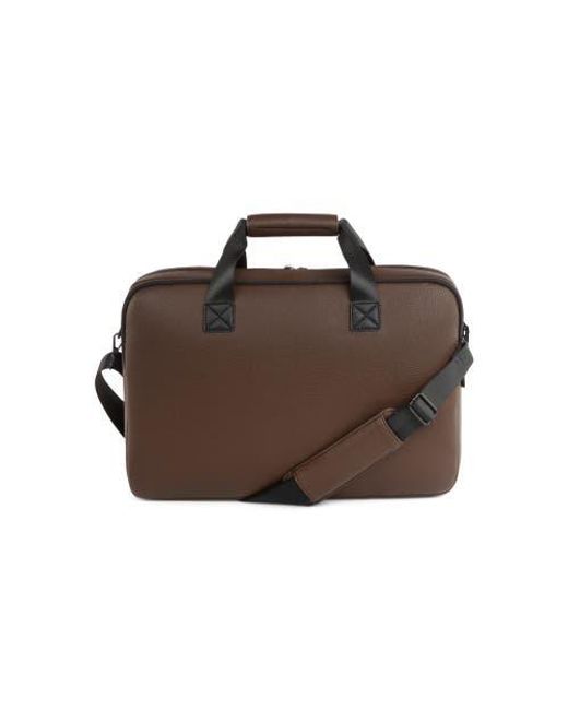 Bugatti Brown Central Briefcase