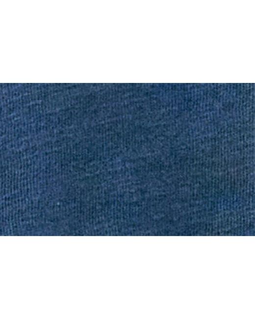 Faherty Brand Blue Sunwashed Long Sleeve Slub Organic Cotton T-shirt for men