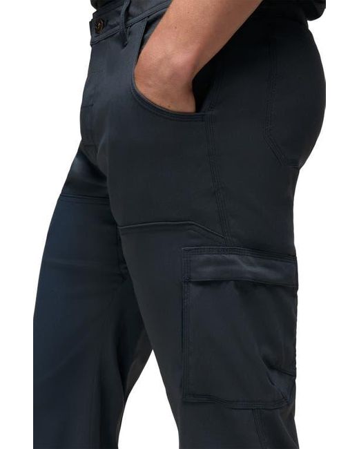 Prana Black Stretch Zion Roll-Up Pants for men
