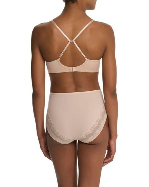 Natori Brown Soft Focus Comfort Underwire Convertible Demi Bra