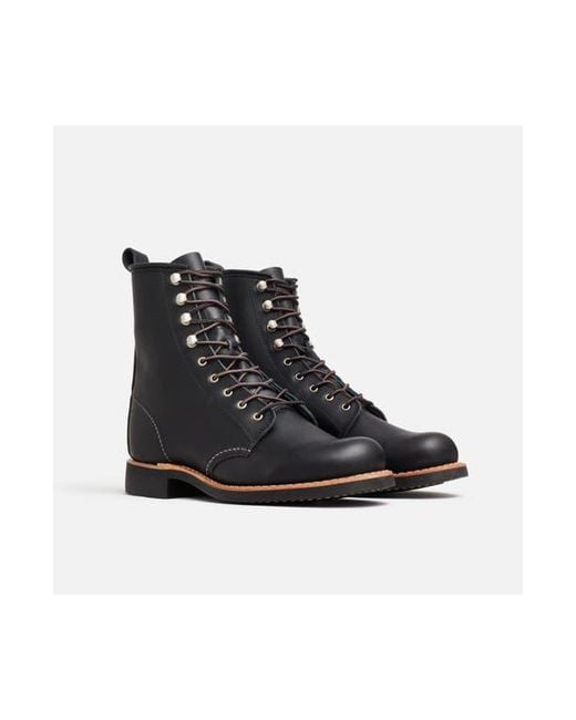 Red Wing Black Silversmith Full Grain Leather Boot