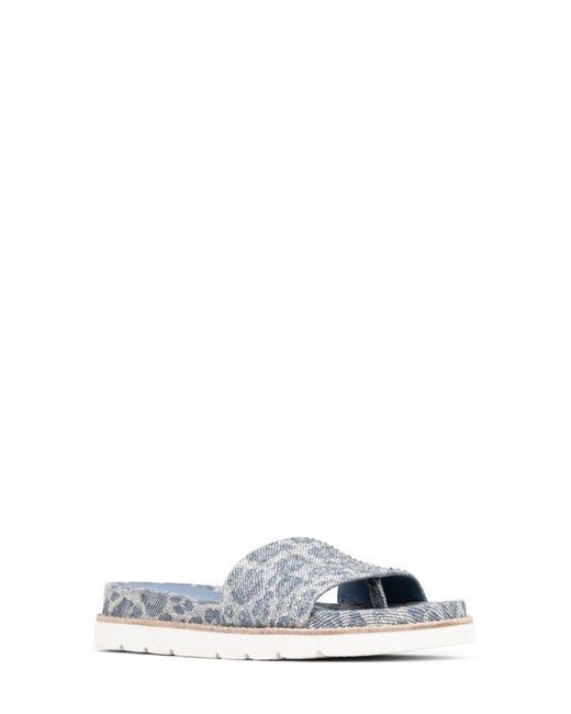 Donald J Pliner Blue Joella Slide Sandal