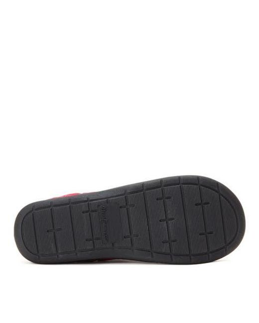 Dearfoams Pink Darcy Quilted Cuff Velour Clog Slipper