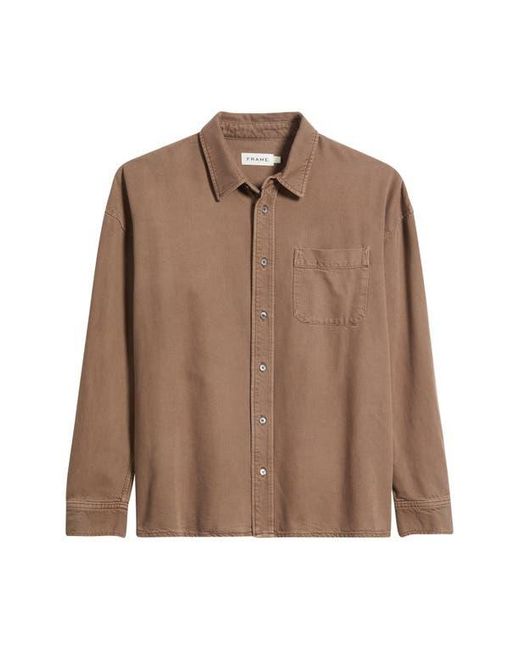 FRAME Brown Modern Button-Up Shirt for men