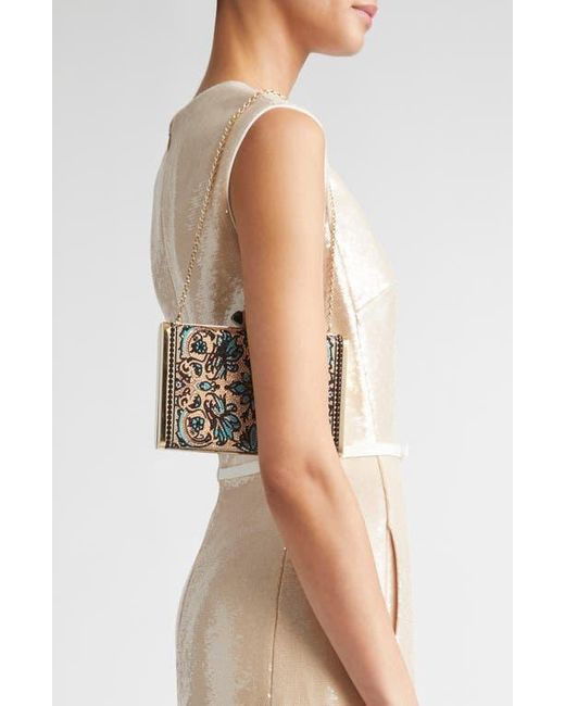 Judith Leiber Jolene Crystal Embellished Tall Slender Rectangle Clutch ...