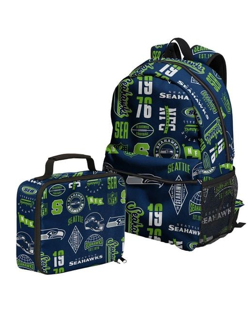 Outerstuff Green Seattle Seahawks Backpack And Lunchbox Set