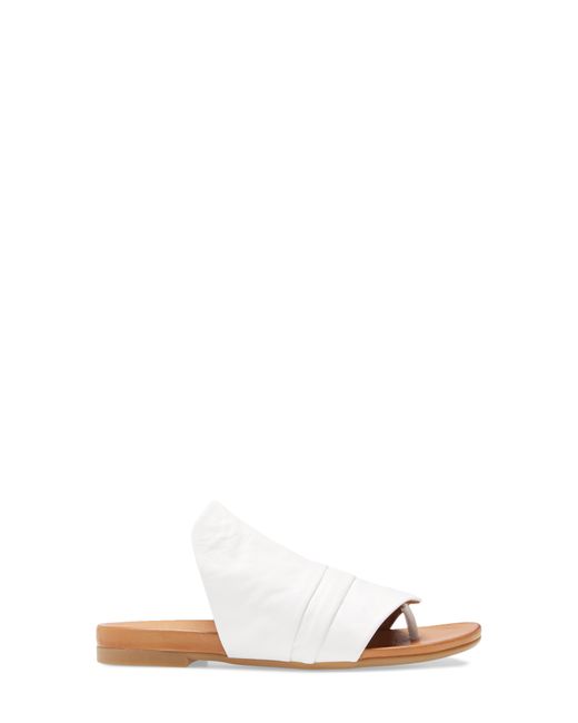 Sheridan White Flat Thong Sandals