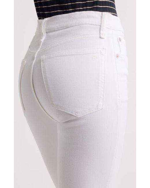 Rag & Bone White Flexi Peyton Raw Hem Ankle Bootcut Jeans