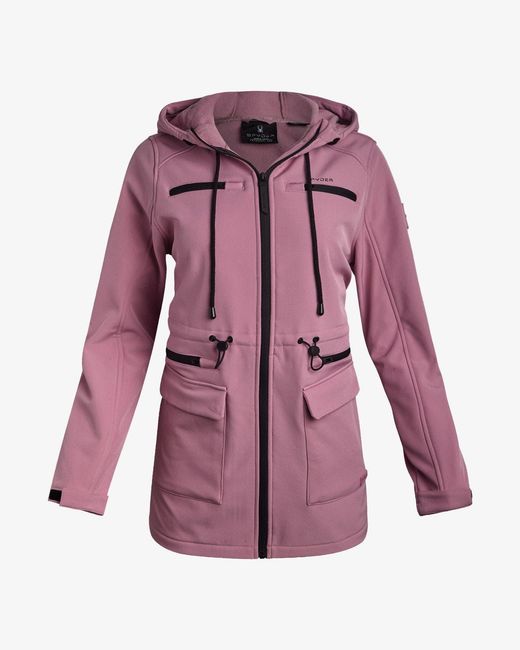 Spyder Purple Long Softshell Jacket