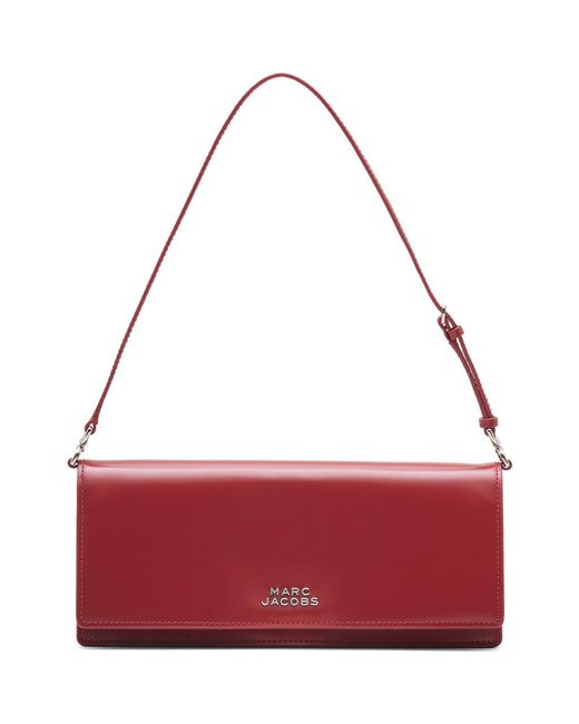 Marc Jacobs Red The Mirror Leather Shoulder Bag