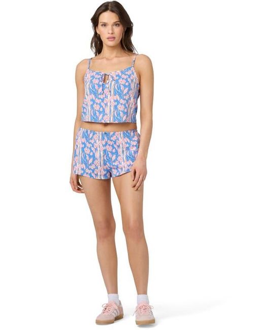 Florence By Mills Blue Relaxed Fit Pajama Shorts