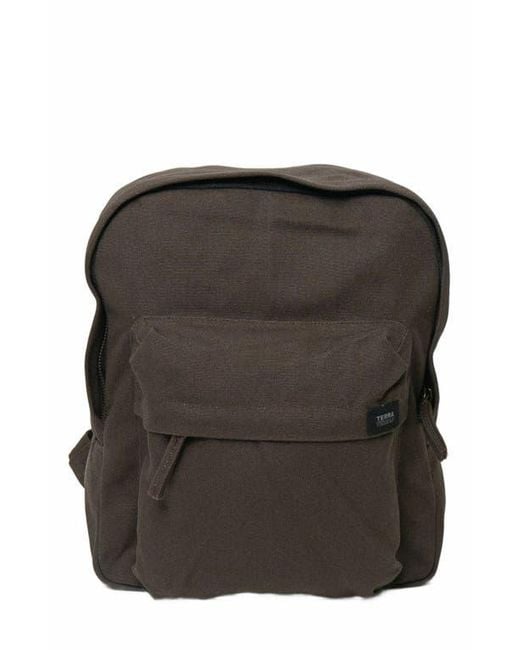 Terra Thread Black Organic Cotton Mini Backpack