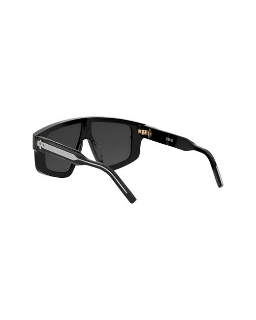 Dior Black Cd Diamond M1u Mask Sunglasses for men