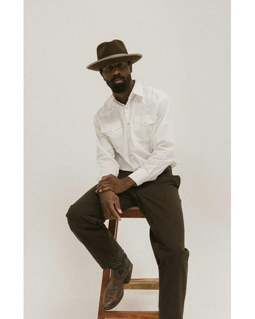 Two Roads Hat Co. Brown Waterloo Fedora for men