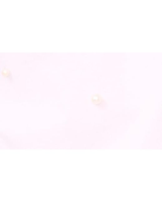 Cece Blue Pearly Beaded Top