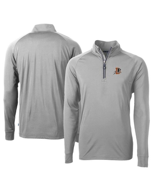 Cutter & Buck Gray Durham Bulls Adapt Eco Knit Stretch Recycled Big & Tall Quarter-zip Pullover Top At Nordstrom for men