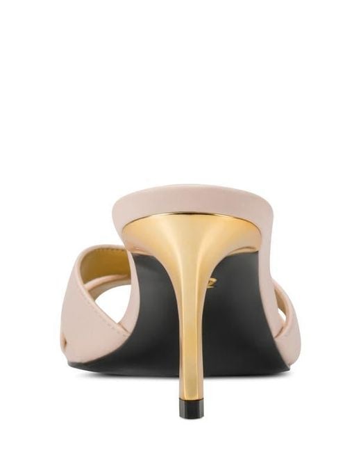 Donna Karan White Samson Slide Sandal
