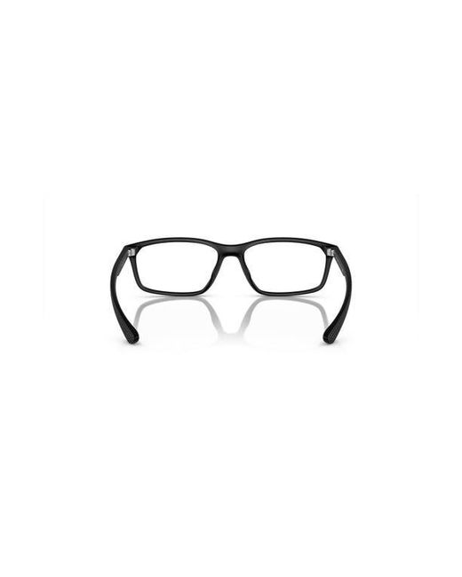 ARMANI EXCHANGE Black 56Mm Rectangle Optical Glasses for men