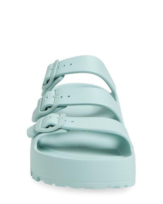 Birkenstock Blue Papillio By Florida Platform Flex Essentials Slide Sandal