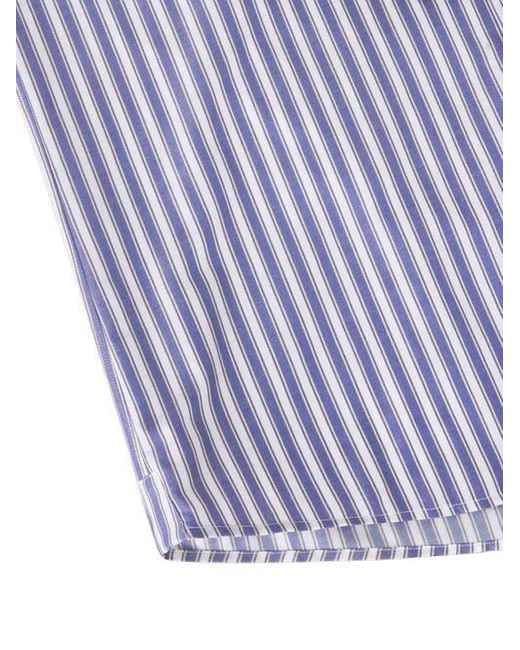 Robert Talbott Purple Reynolds Contemporary Multi Stripe Twill Shirt for men